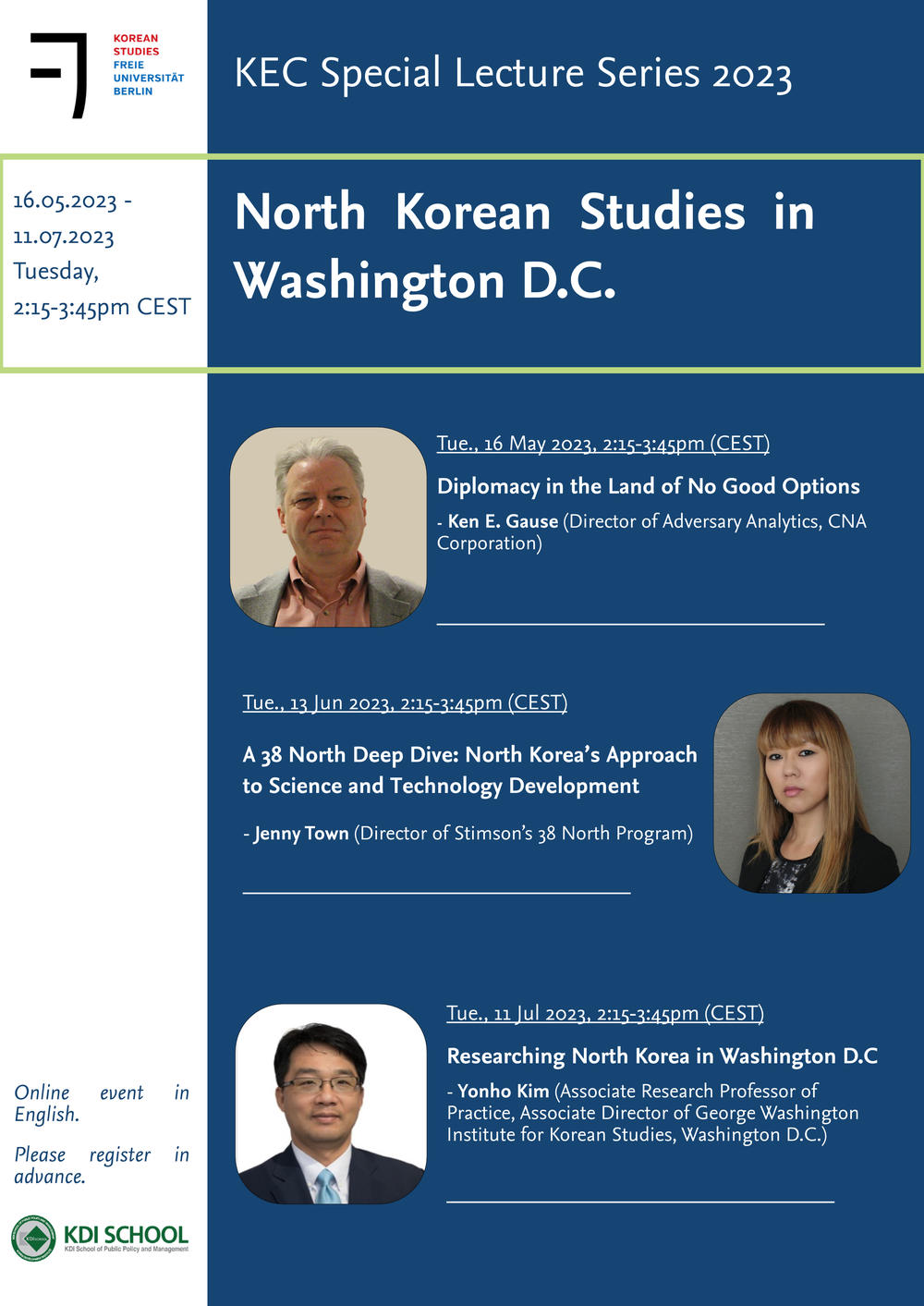 KEC Special Lecture Series on North Korea 2023
