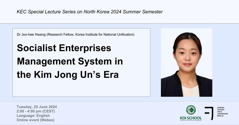 KEC Special Lecture Series Dr Joo-hee Hwang