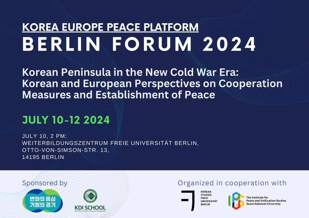 Korea Europe Peace Platform - Berlin Forum 2024