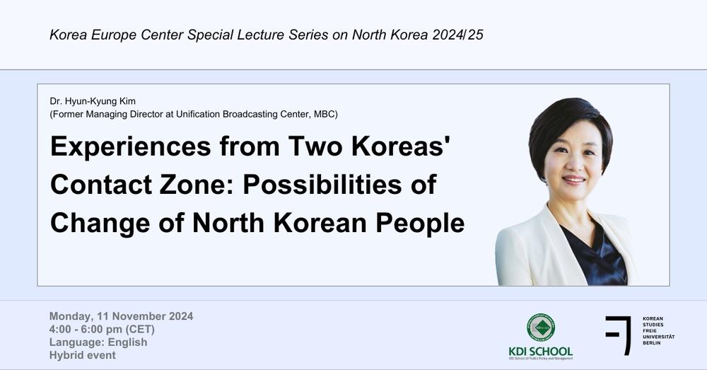 KEC Special Lecture Series on North Korea - Dr Hyun-Kyung Kim