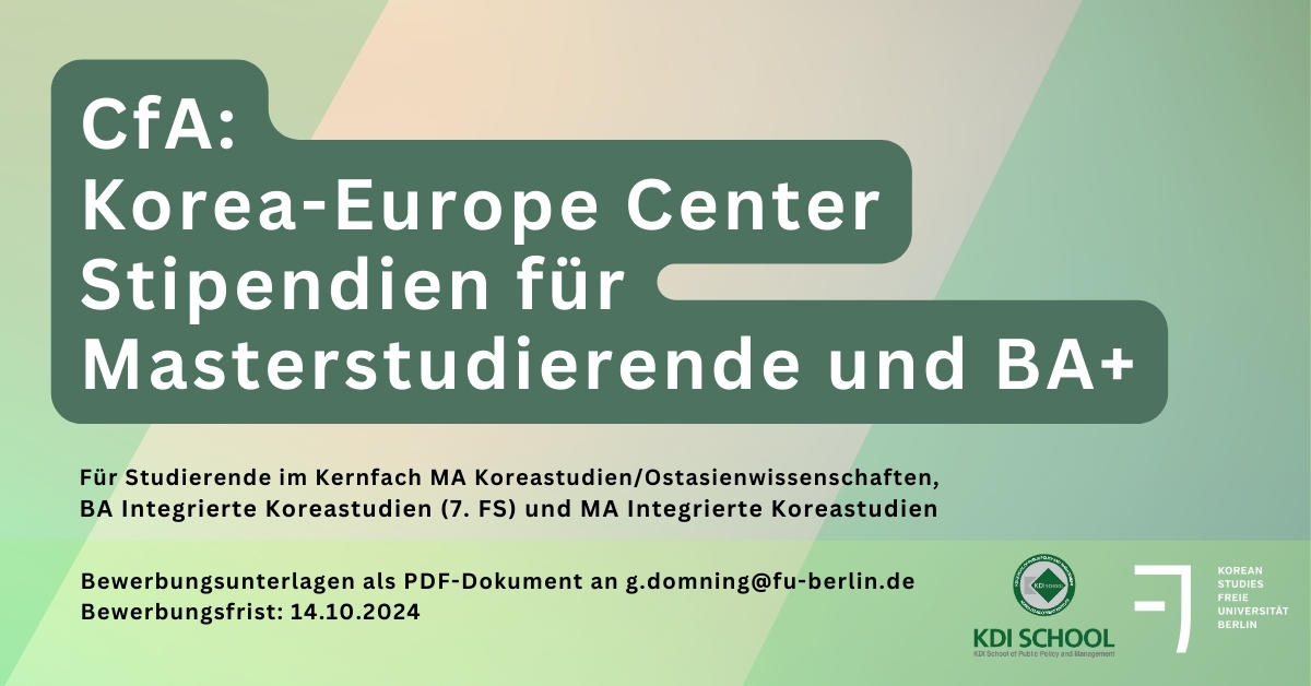 CfA-KEC Masterstipendium