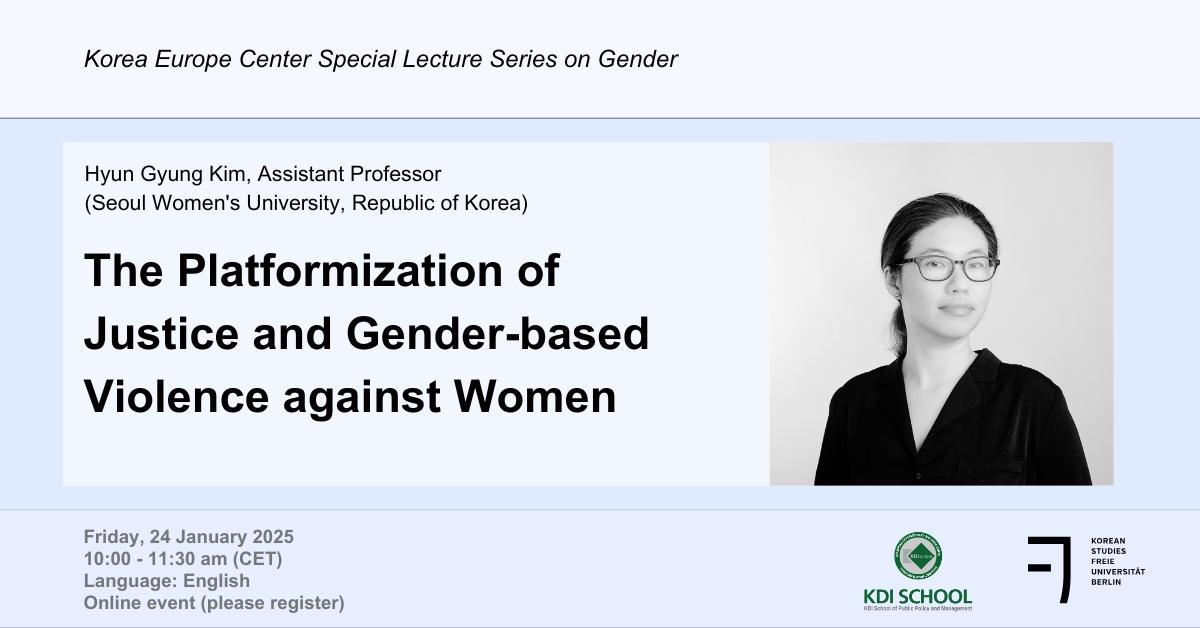 Korea Europe Center Special Lecture Series on Gender