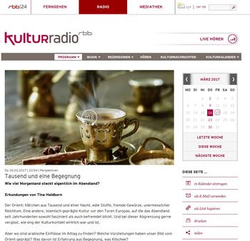 Programme "Perspektiven" of RBB Kulturradio